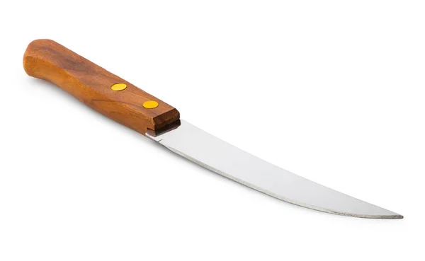 Μαχαίρι Απομονωμένο Λευκό Φόντο — Φωτογραφία Αρχείου