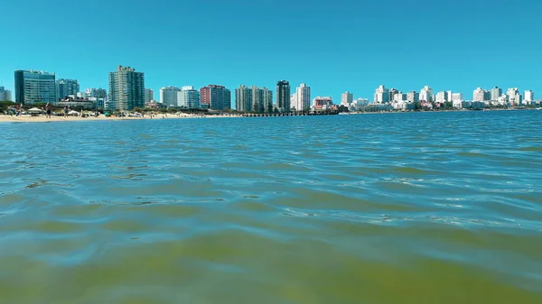 Punta Del Este Cityscape Mansa Beach Uruguay — Stock Photo, Image