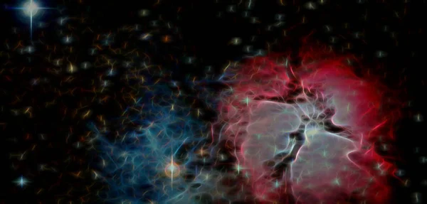Космический Фон Темной Материей Элементы Этого Изображения Предоставлены Наса — стоковое фото