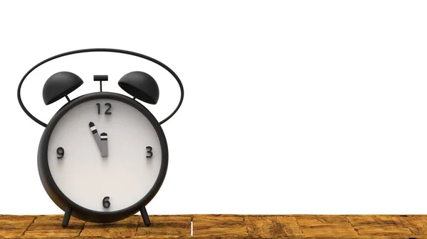 Renderização Relógio Alarme Clássico Vintage Conceito Gerenciamento Tempo — Fotografia de Stock