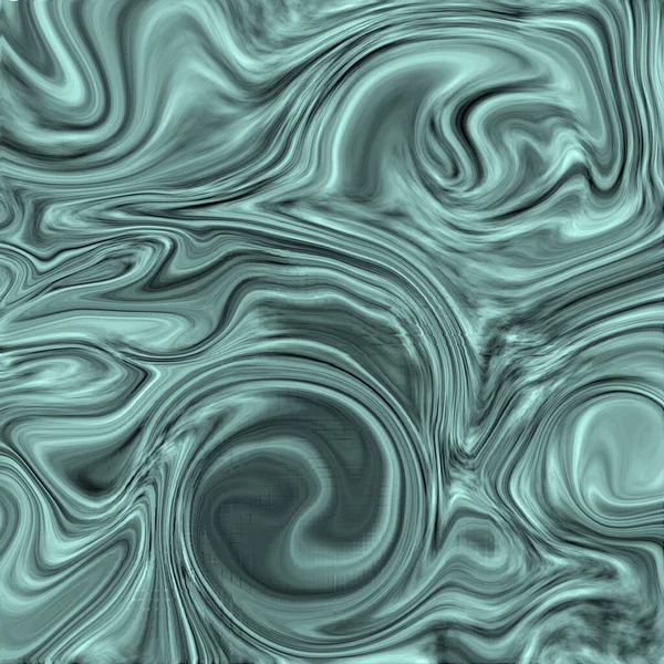 蓝绿色的丝质抽象背景 弯曲的液态海浪 丝绸缎丝绒质感背景 说明1 — 图库照片