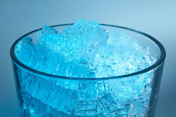 Water Has Frozen Small Ice Crystals Lie Top Each Other — Stock Photo, Image