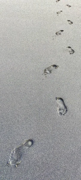 Fußabdrücke Strand — Stockfoto