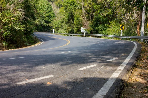 Empty Asphalt Road Forest — Stock Photo, Image