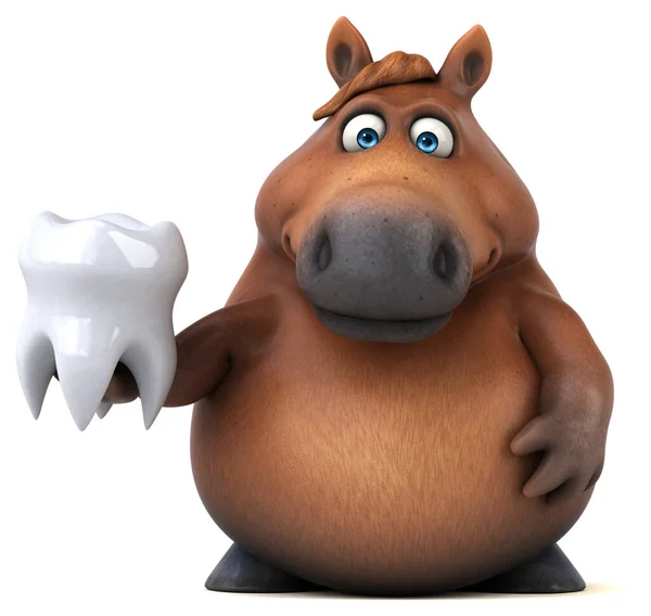 Fun Horse Tooth Illustration — Stock Photo, Image