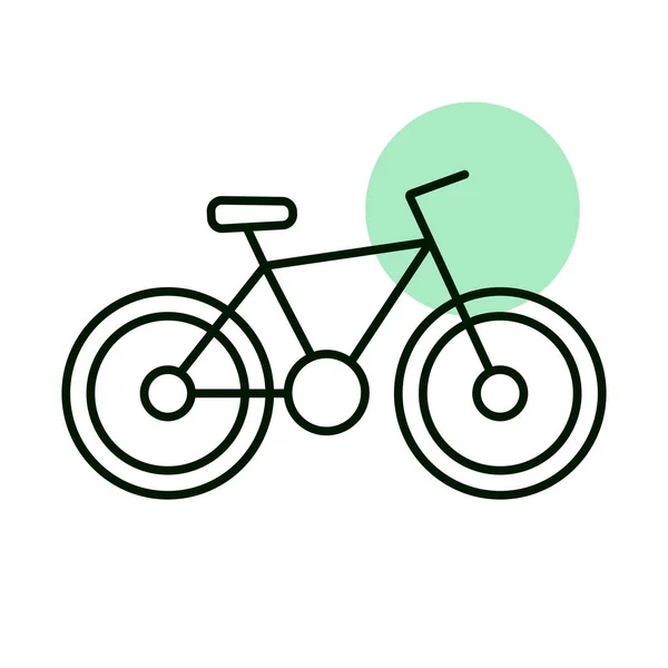 Ícone Vetor Bicicleta Sinal Campismo Símbolo Gráfico Para Viagens Turismo — Fotografia de Stock