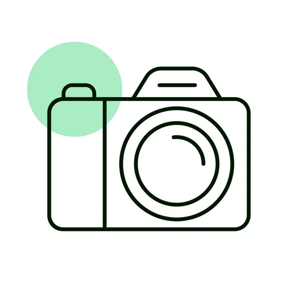 Camera Vectoricoon Kampeer Wandelbord Grafiek Symbool Voor Foto Website Apps — Stockfoto