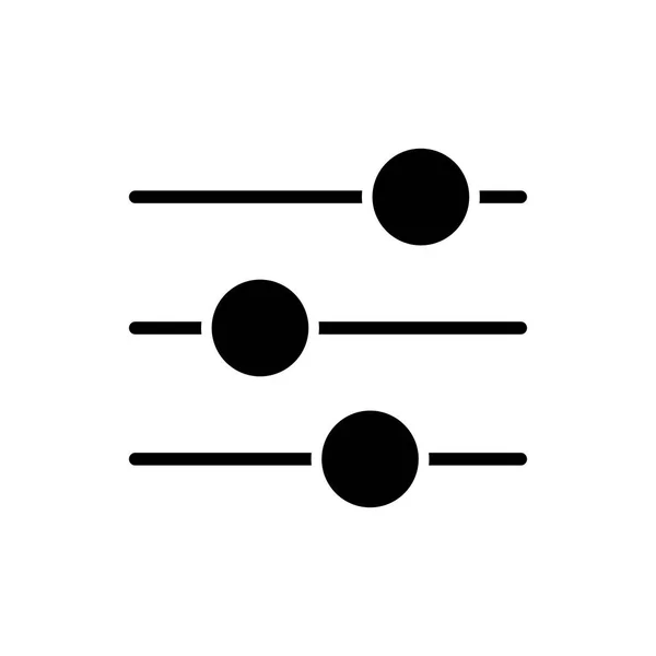 Ikona Wektora Korektora Glifu Symbolem Fali Dźwiękowej Symbol Graficzny Strony — Zdjęcie stockowe