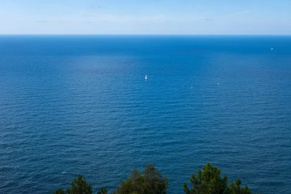 Yachten Auf Dem Atlantik Tiefblaues Wasser Und Himmel — Stockfoto