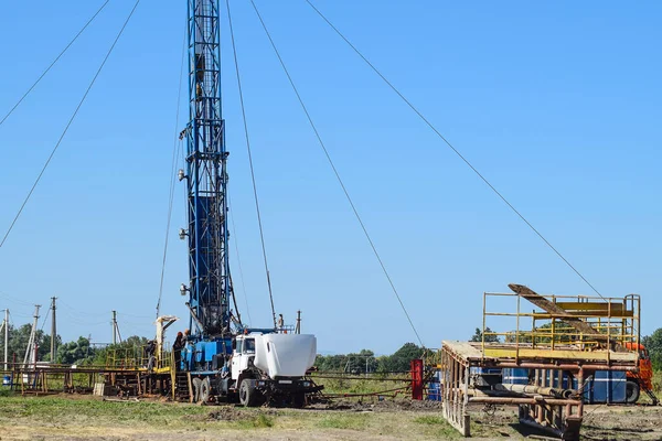 Oil Gas Industry Equipment Field — Stock Photo, Image