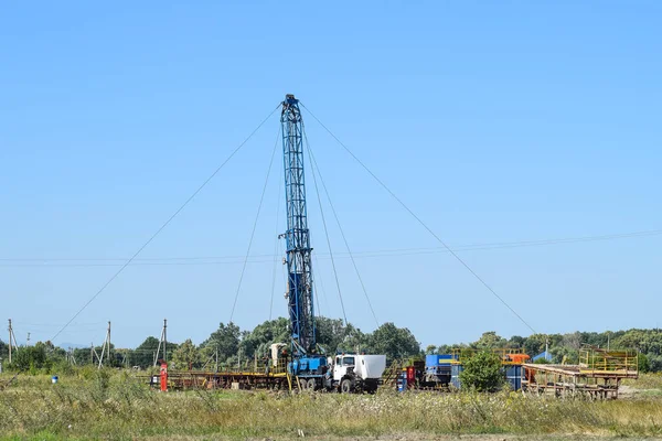 Oil Gas Pump Field — Stock Photo, Image