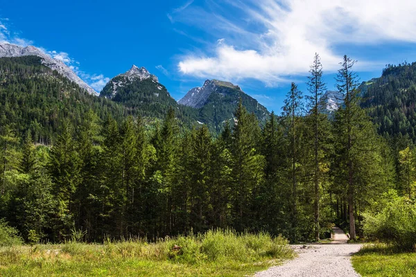 Landscape in the valley Klausbachtal in the Berchtesgaden Alps, Germany.