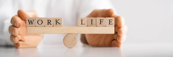 Life Balance Protection Konzept Beschäftigungspflege Für Unternehmen — Stockfoto