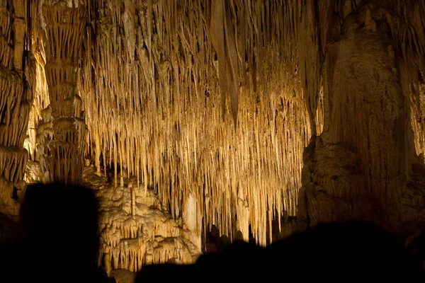 Cavernas Drach Com Muitos Estalagmites Estalactites Maiorca Espanha — Fotografia de Stock