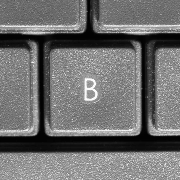 Close Teclado Computador Com Chave — Fotografia de Stock