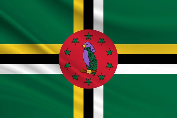 Nigerias Flagga Realistisk Vektor Illustration — Stockfoto