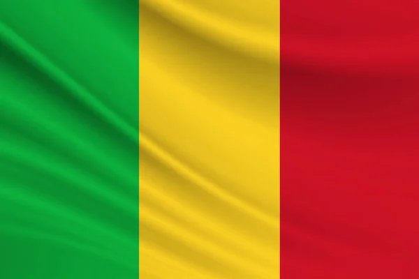 Kongo Birleşik Devletleri Bayrağı Illüstrasyon — Stok fotoğraf