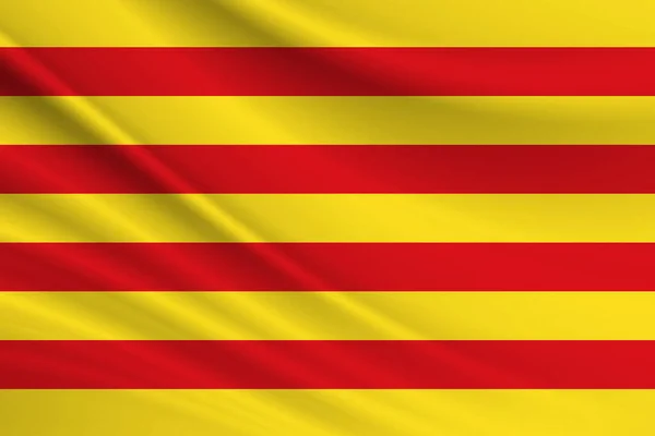 Flagga Belgium Viftar Vinden Illustration — Stockfoto