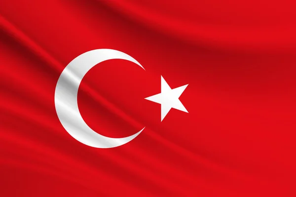 Flagge Der Türkei Nationalsymbol Des Landes Illustration — Stockfoto