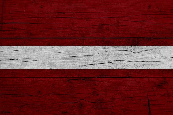 Bandera Denmark Pintada Sobre Fondo Madera —  Fotos de Stock