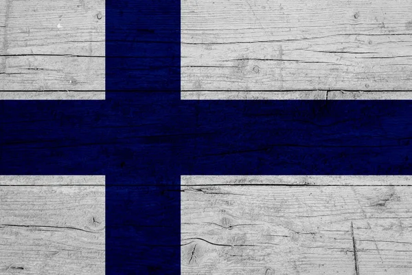 挪威的旗子在木背景 — 图库照片