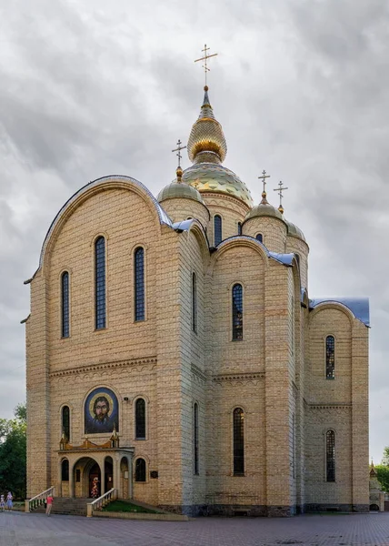 Cherkasy Ucrania 2020 Catedral San Miguel Cherkasy Ucrania Una Soleada — Foto de Stock