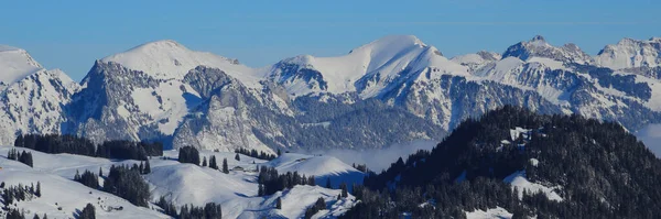Berge Vom Horneggli Aus Gesehen Schweiz — Stockfoto