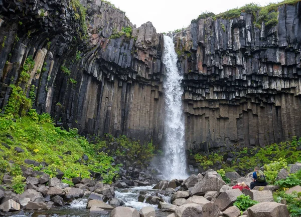 Ватнайокудль Исландия Июля 2017 Года Водопад Сватнайокудль Водопад Балк Национальный — стоковое фото