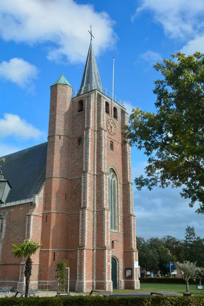 シント ヤコブス ヤコブスケルク 英語版 オランダのゼーラント州のシュウウェン デュイベランドにあるルネッセの福音派改革派教会 — ストック写真