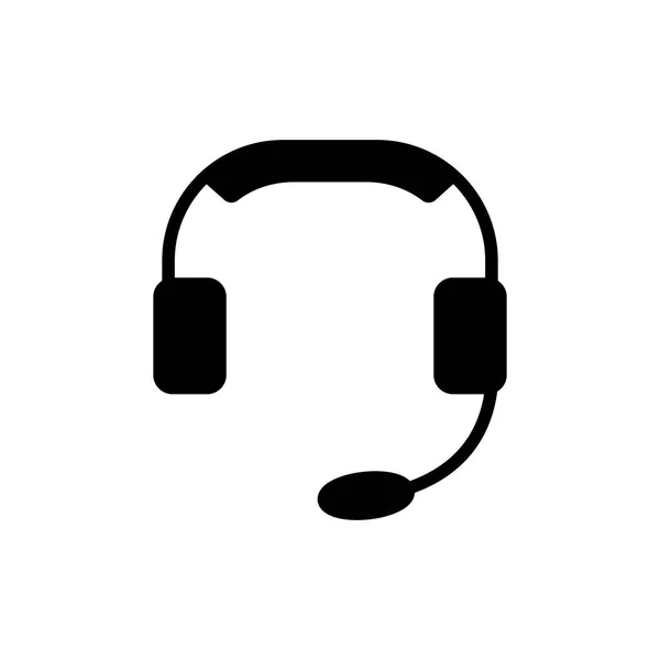 Gambar Vektor Ikon Headset — Stok Foto