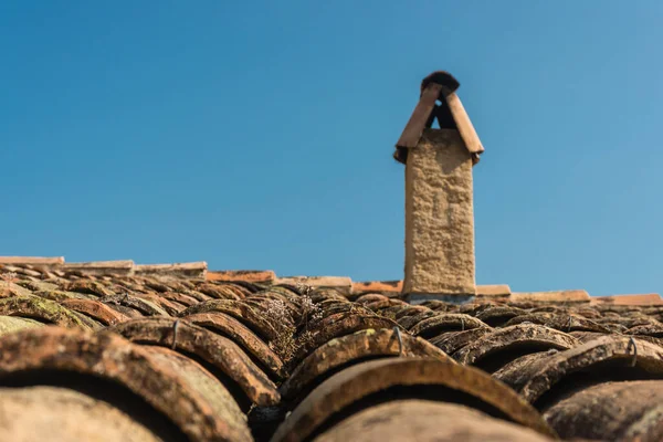 Telhado Uma Casa Nas Montanhas — Fotografia de Stock