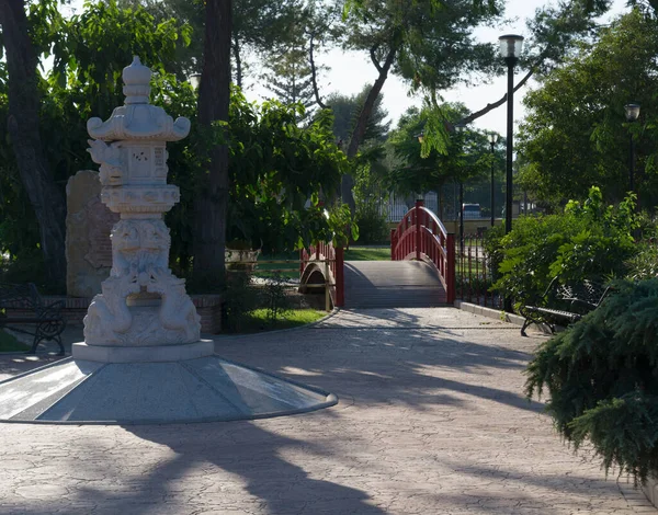 Estatua Ciudad Del Sepulcro Sagrado Parque — Foto de Stock