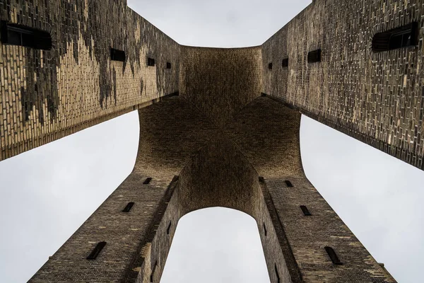 Torre Água Finow Anteriormente Hindenburgturm Vista Baixo Para Cima Eberswalde — Fotografia de Stock