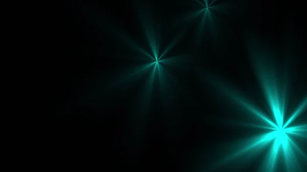 コンピュータは多くの光のファッションの閃光を生み出した 光線で動的照明を効果します 3Dレンダリングディスコの背景 — ストック写真
