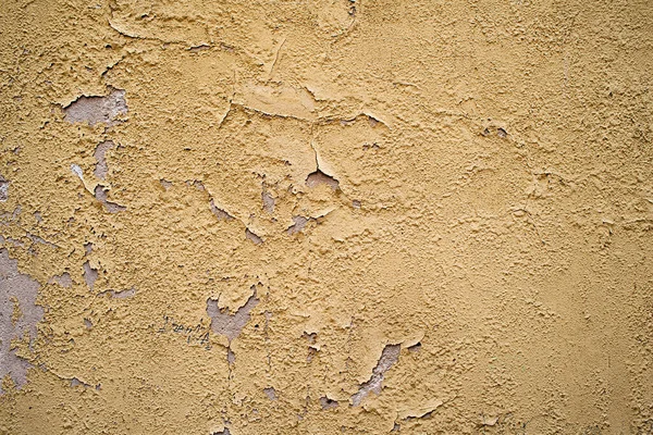 Antiguo Muro Cemento Amarillo Fondo Textura — Foto de Stock