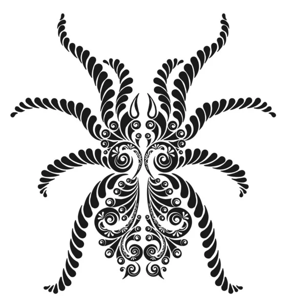 Ilustracja Wektorowa Tatuażu Motylem — Zdjęcie stockowe