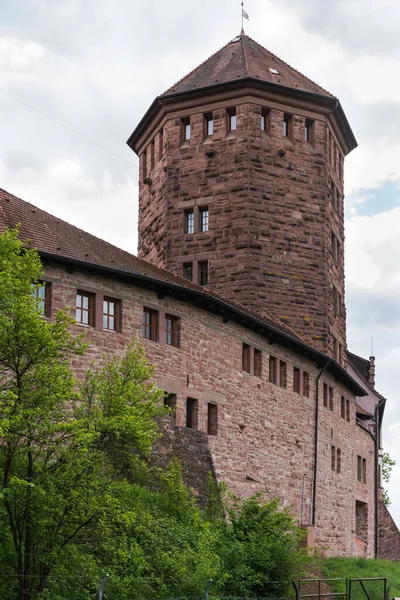 Malebný Pohled Majestátní Středověkou Hradní Architekturu — Stock fotografie