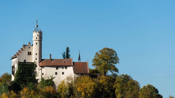 Vista Panorâmica Majestosa Arquitetura Medieval Castelo — Fotografia de Stock