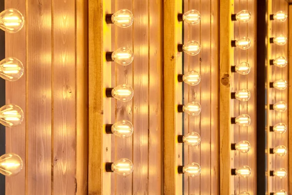 Las Bombillas Con Diodos Emisores Luz Están Dispuestas Una Matriz —  Fotos de Stock