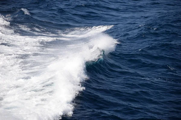 Jicht Middellandse Zee Vanaf Een Veerboot Weg Van Mallorca Naar — Stockfoto