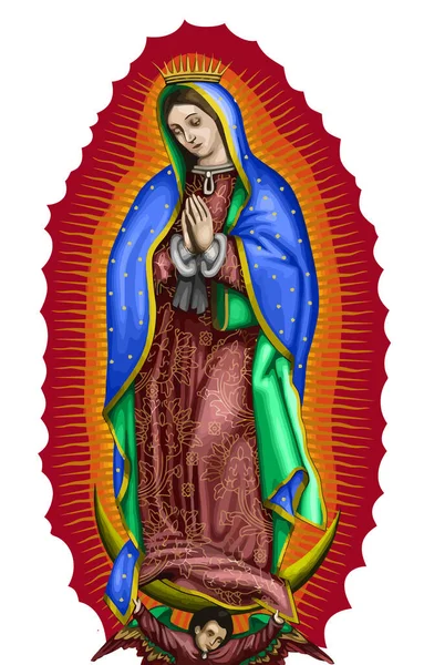 Señora Guadalupe Mexico Santa Santa Ilustración Cultura Religiosa — Foto de Stock