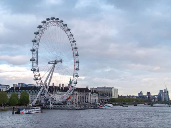 London Juli 2018 Blick Auf Das Riesenrad Der Themse Der — Stockfoto