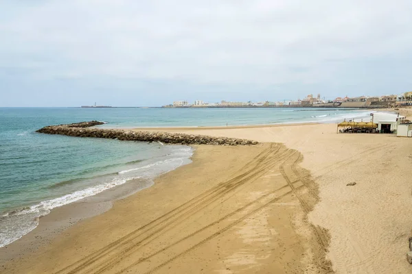 Vacker Strand Med Vit Sand Havskusten — Stockfoto