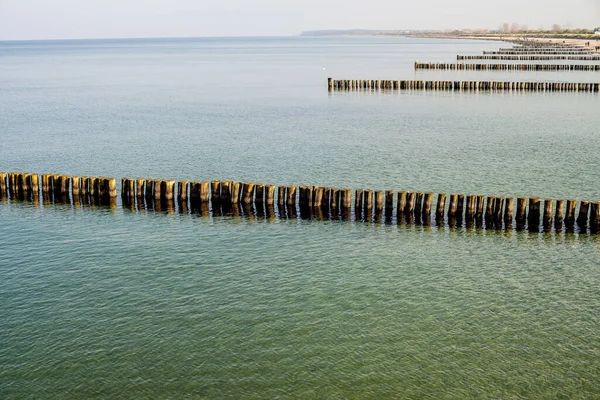 Пляжный Пейзаж Паховыми Водами Балтийском Море — стоковое фото