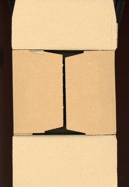 Texture Carton Brun Utile Comme Fond — Photo