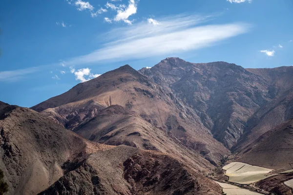 Piękny Widok Góry Elqui Valley Chile — Zdjęcie stockowe