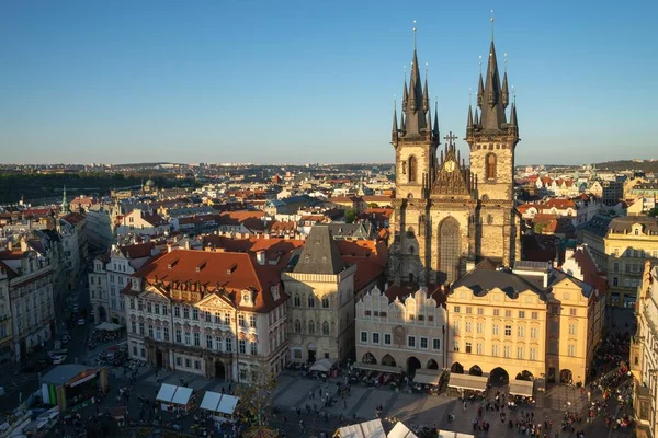 Prague República Checa Setembro 2018 Vista Prefeitura Cidade Velha — Fotografia de Stock