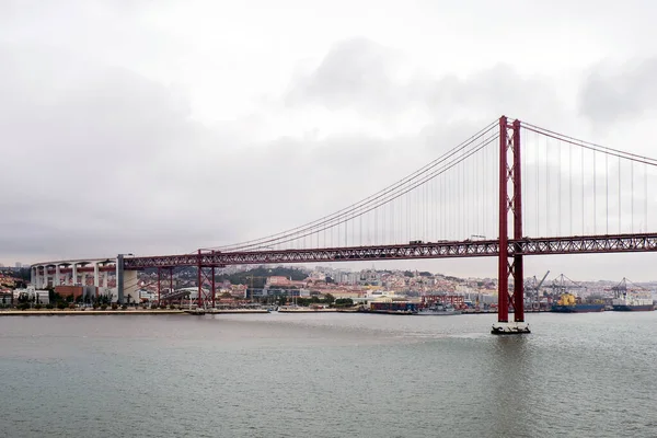 Portugal Cidade Lisboa Ponte Suspensão — Fotografia de Stock