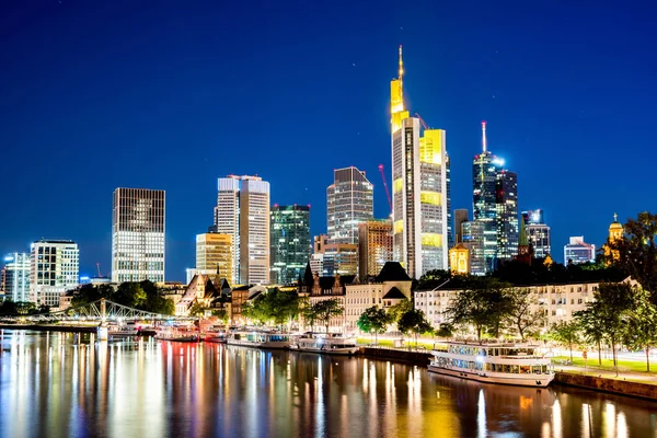 Singapore Skyline Bei Nacht — Stockfoto