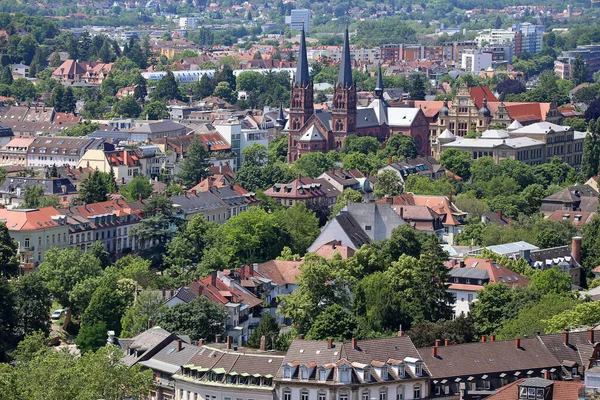 Wiehre Freiburg Mit Der Johanneskirche — Stockfoto